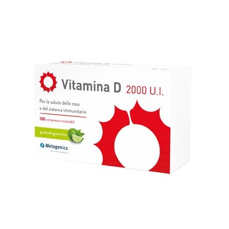 Metagenics Belgium Bvba Vitamina D 2000 Ui 168 Compresse Masticabili Metagenics - 1 Metagenics Belgium Bvba Vitamina D 2000 Ui 168 Compresse Masticabili Metagenics - 1