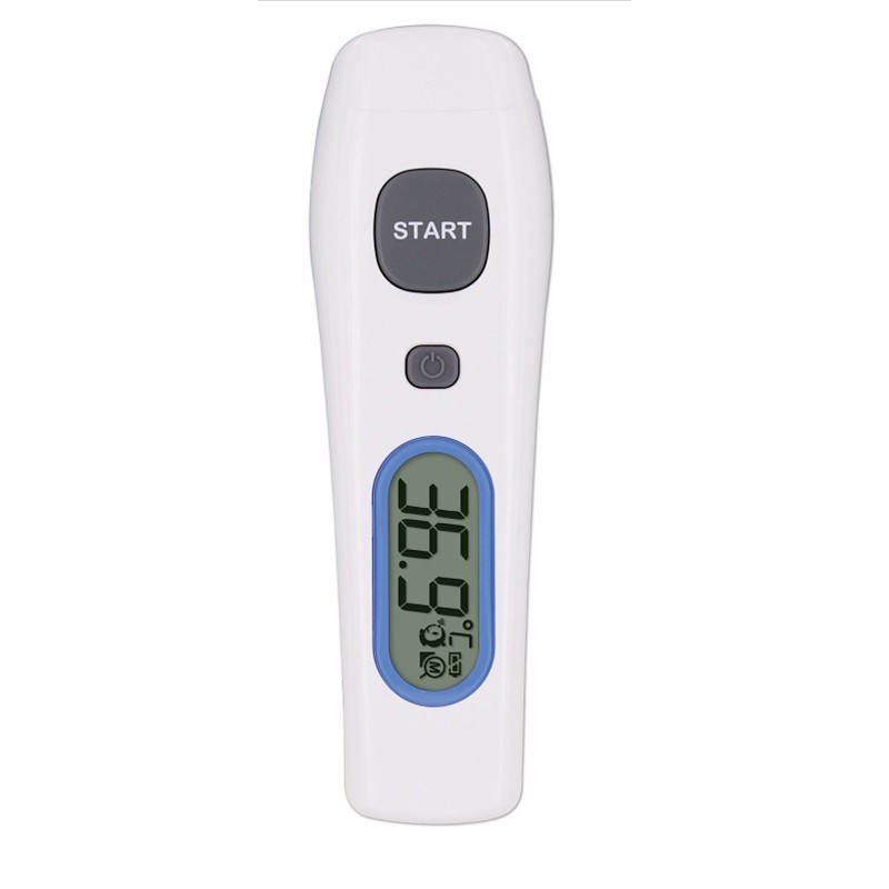 Termometro Digitale Frontale A Infrarossi per Febbre Senza Contatto,PILE  INCLUSE
