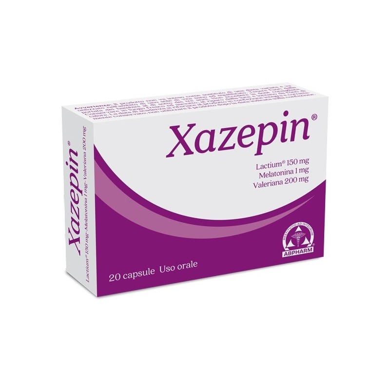 Xazepin Integratore Rilassamento Sonno 20 Capsule - Integratori per dormire - 975971742 - A. B. Pharm - € 24,11