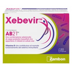 Zambon Xebevir AB21 Probiotici Brevettati 30 Capsule - Integratori per difese immunitarie - 982755365 - Zambon Italia - € 16,28