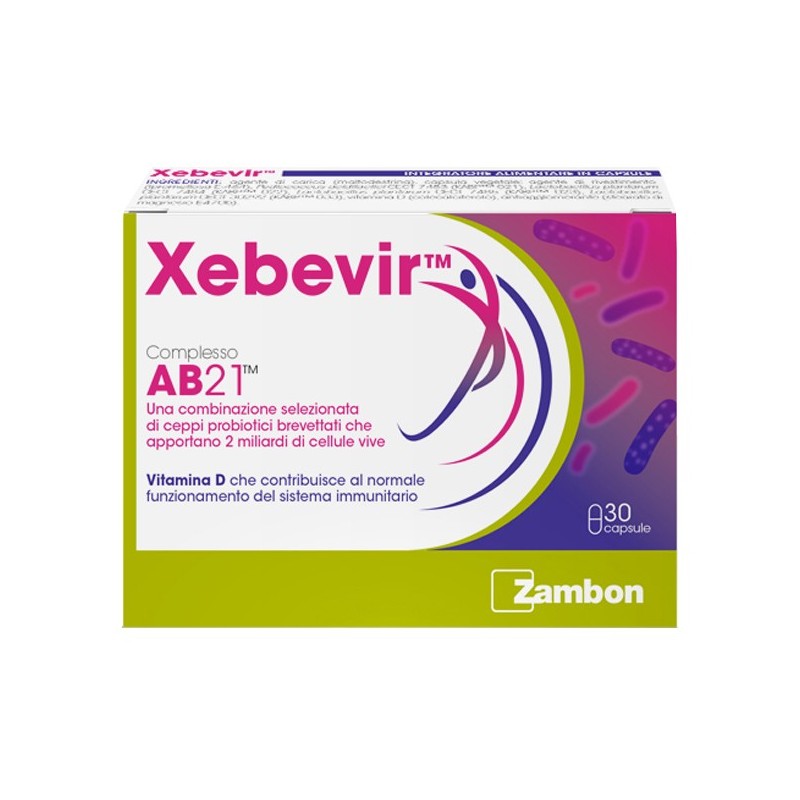Zambon Xebevir AB21 Probiotici Brevettati 30 Capsule - Integratori per difese immunitarie - 982755365 - Zambon Italia - € 16,96