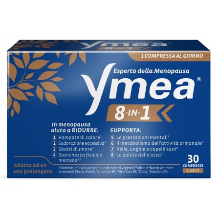 Perrigo Italia Ymea 8in1 30 Compresse - Integratori per ciclo mestruale e menopausa - 982182331 - Ymea - € 32,55