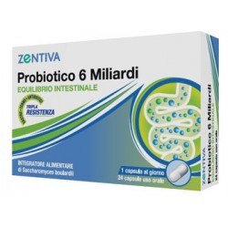 Zentiva Italia Zentiva Probiotico 6 Miliardi 24 Capsule Vegetali - Integratori di fermenti lattici - 976907004 - Zentiva Ital...