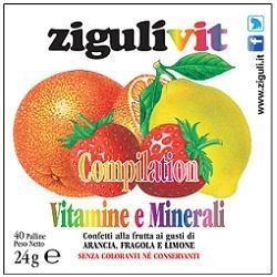 Falqui Prodotti Farmac. Ziguli Vit Compilation 40 Confetti - Vitamine e sali minerali - 902052671 - Falqui Prodotti Farmac. -...