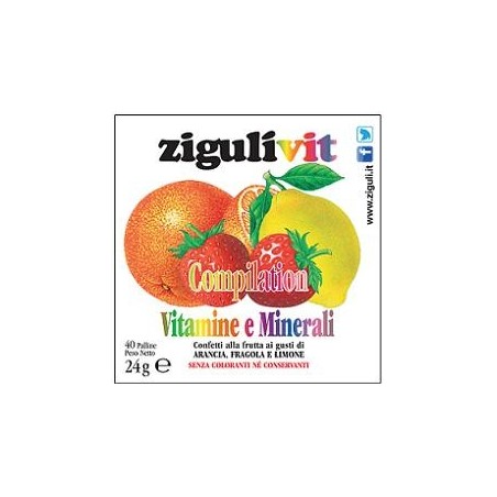 Falqui Prodotti Farmac. Ziguli Vit Compilation 40 Confetti - Vitamine e sali minerali - 902052671 - Falqui Prodotti Farmac. -...