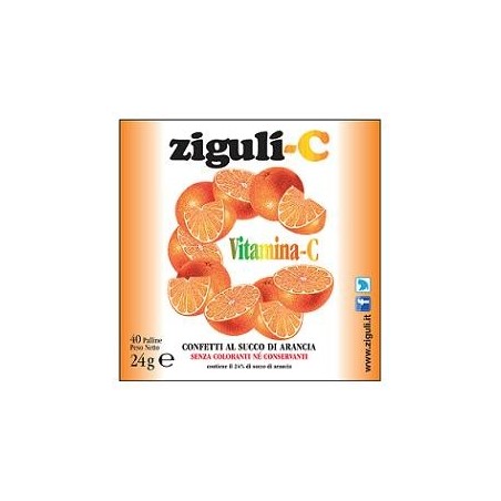 Falqui Prodotti Farmac. Ziguli C Arancia 40 Confetti 24 G - Vitamine e sali minerali - 902052695 - Falqui Prodotti Farmac. - ...