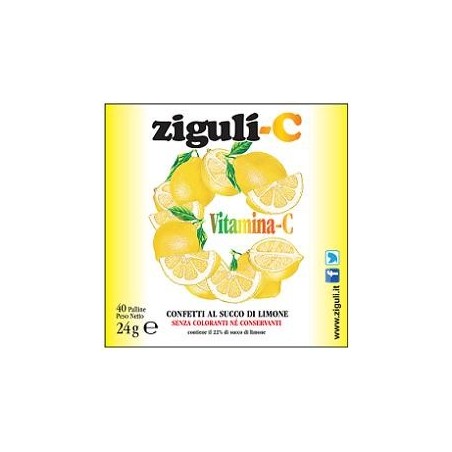 Falqui Prodotti Farmac. Ziguli C Limone 40 Confetti 24 G Falqui Prodotti Farmac. - 1 Falqui Prodotti Farmac. Ziguli C Limone 40 Confetti 24 G Falqui Prodotti Farmac. - 1