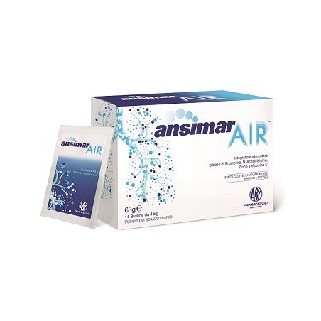 ABC Farmaceutici Ansimar Air Integratore Per Gambe Pesanti 14 Bustine - Vitamine e sali minerali - 971633045 - Abc Farmaceuti...