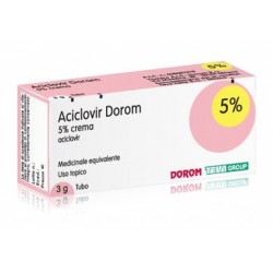 Aciclovir Dorom 5% Crema Per Herpes 3 G - Farmaci per herpes labiale - 028467076 - Aciclovir - € 4,61