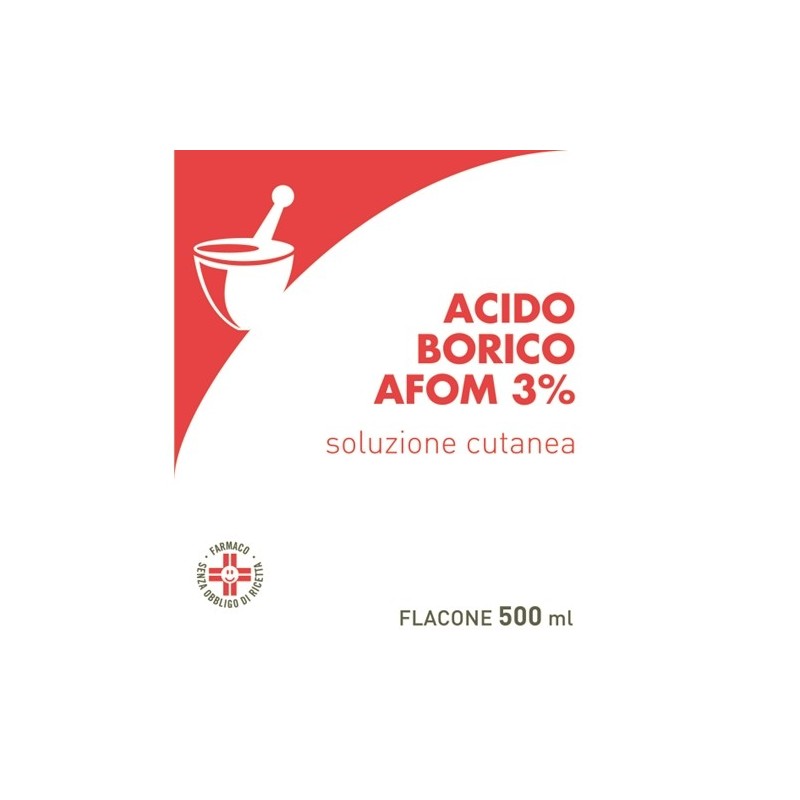 Aeffe Farmaceutici Acido Borico Afom 3% Soluzione Cutanea - Disinfettanti oculari - 029964057 - Aeffe Farmaceutici - € 2,04