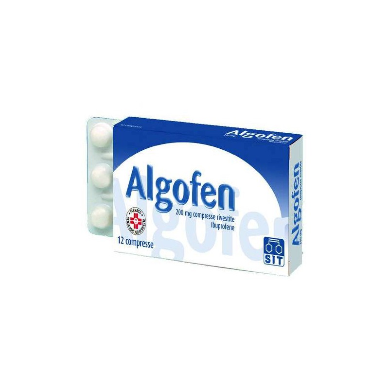Algofen 200 Mg Ibuprofene 12 Compresse Rivestite - Farmaci per dolori muscolari e articolari - 023766025 - Sit Laboratorio Fa...