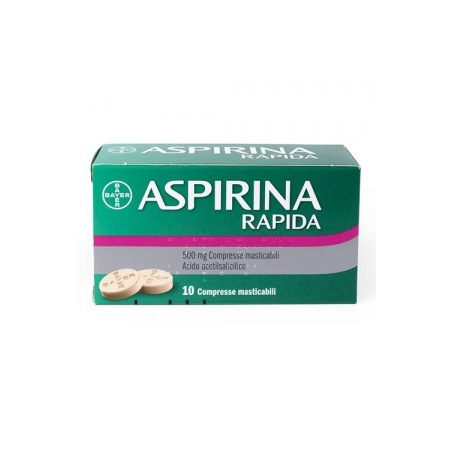 Bayer Aspirina Rapidad 500 Mg Compresse Masticabili - Farmaci per dolori muscolari e articolari - 004763379 - Aspirina - € 7,26