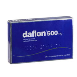 Daflon 500 Mg Insufficienza Venosa e Fragilità Capillare 30 Compresse - Farmaci per gambe pesanti e microcircolo - 037738097 ...