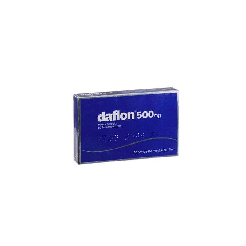 Daflon 500 Mg Insufficienza Venosa e Fragilità Capillare 30 Compresse - Farmaci per gambe pesanti e microcircolo - 037738097 ...