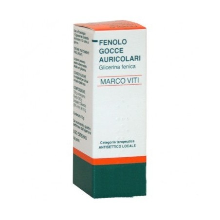 Marco Viti Farmaceutici Fenolo Marco Viti 1% Gocce Auricolari, Soluzione - Rimedi vari - 030332011 - Marco Viti - € 2,57