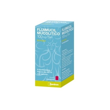 Zambon Italia Fluimucil Mucolitico 100mg/5ml - 200 Ml - Home - 034936118 - Fluimucil - € 8,28