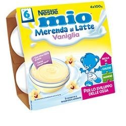 Nestle' It. Mio Merenda Vaniglia 4 X 100 G - Alimentazione e integratori - 931427405 - Mio - € 3,32