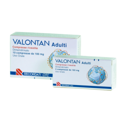 Valontan Adulti 100 Mg 4 Compresse Rivestite - Farmaci per nausea, mal di mare e mal d'auto - 003452012 - Recordati - € 6,34