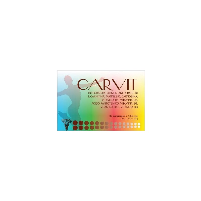 Sifra Carvit 30 Compresse Da 1300 Mg - Vitamine e sali minerali - 970503520 - Sifra - € 27,12
