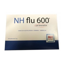 Nutrihealth Pharmaceuticals Sr Nh Flu 600 Con Bromelina 20 Buste - Integratori per apparato respiratorio - 975702554 - Nutrih...