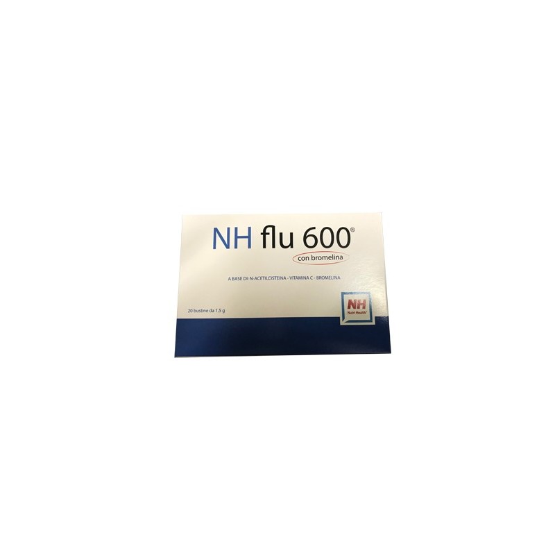 Nutrihealth Pharmaceuticals Sr Nh Flu 600 Con Bromelina 20 Buste - Integratori per apparato respiratorio - 975702554 - Nutrih...