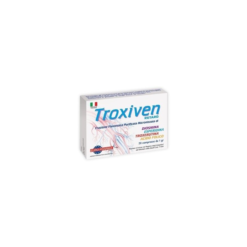 Euro-pharma Troxiven 20 Compresse - Circolazione e pressione sanguigna - 903071746 - Euro-pharma - € 13,93