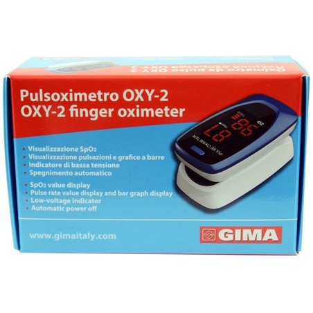 Gima Pulsoximetro Da Dito Oxy-2 Schermo Led 60x30,5x32,5mm 1 Pezzo - Home - 973923081 - Gima - € 11,50
