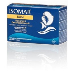 Euritalia Pharma Isomar Soluzione Ipertonica Acqua Mare 18 Flaconcini Monodose 5 Ml - Prodotti per la cura e igiene del naso ...