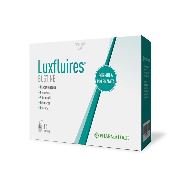 Pharmaluce Luxfluires 14 Bustine - Integratori per apparato respiratorio - 939386090 - Pharmaluce - € 14,91