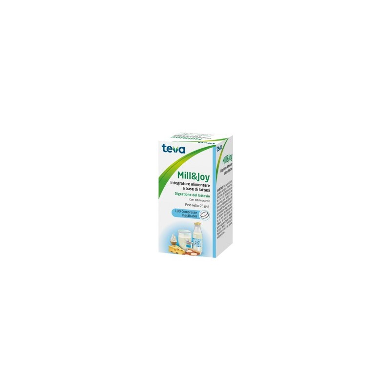 Mill&Joy Teva Digestione Lattosio Veloce 100 compresse masticabili Teva Italia - 1