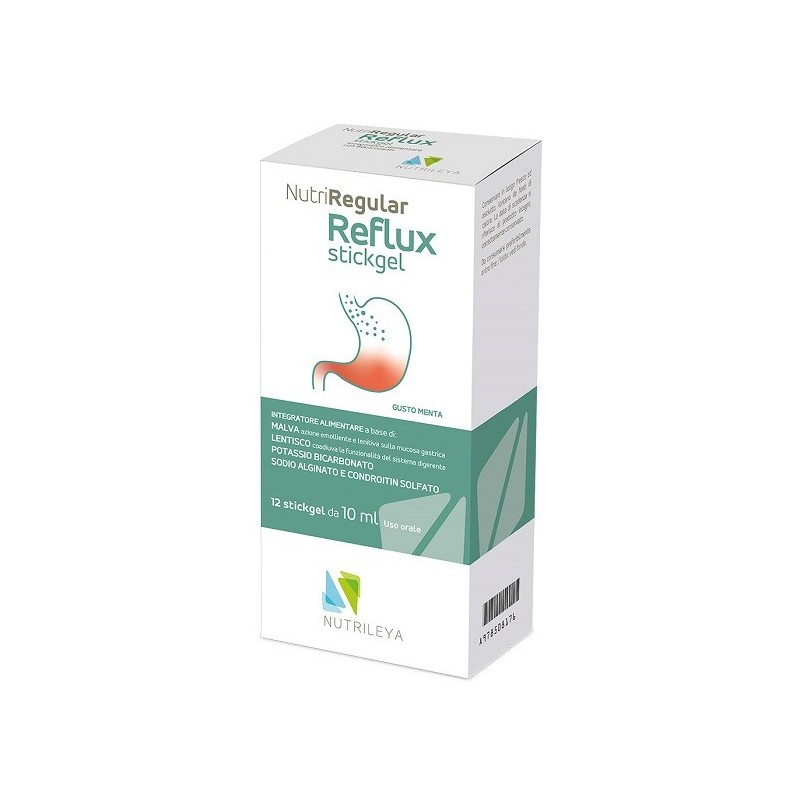 Nutrileya Nutriregular Reflux 12 Stickgel - Integratori per apparato digerente - 978508176 - Nutrileya - € 13,90