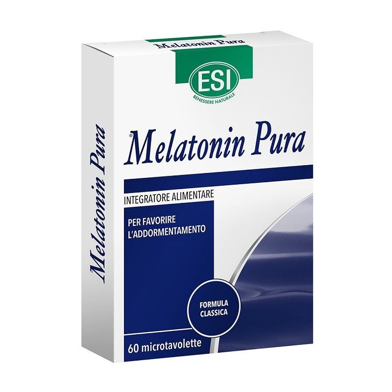 Esi Melatonin Pura Integratore Per Favorire il Sonno 60 Microtavolette - Integratori per dormire - 924846494 - Esi - € 6,61