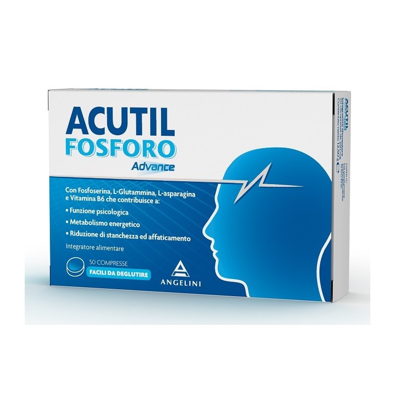Acutil Fosforo Advance 50 Compresse - Integratori per concentrazione e memoria - 930605264 - Acutil - € 15,75