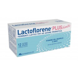 Lactoflorene Plus Bimbi Fermenti Lattici Vivi 12 Flaconcini - Fermenti lattici per bambini - 931446571 - Lactoflorene - € 8,80