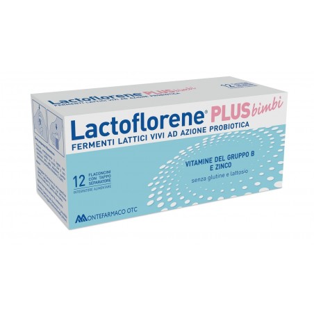 Lactoflorene Plus Bimbi Fermenti Lattici Vivi 12 Flaconcini - Fermenti lattici per bambini - 931446571 - Lactoflorene - € 8,55