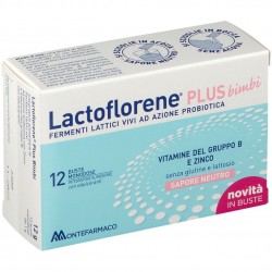 Lactoflorene Plus Bimbi Fermenti Lattici 12 Bustine - Fermenti lattici - 981265438 - Lactoflorene - € 8,93