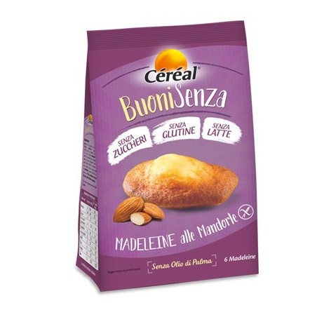 Nutrition & Sante' Italia Cereal Buonisenza Madeleine Alle Mandorle 180 G - Alimenti senza glutine - 941944098 - Pesoforma - ...