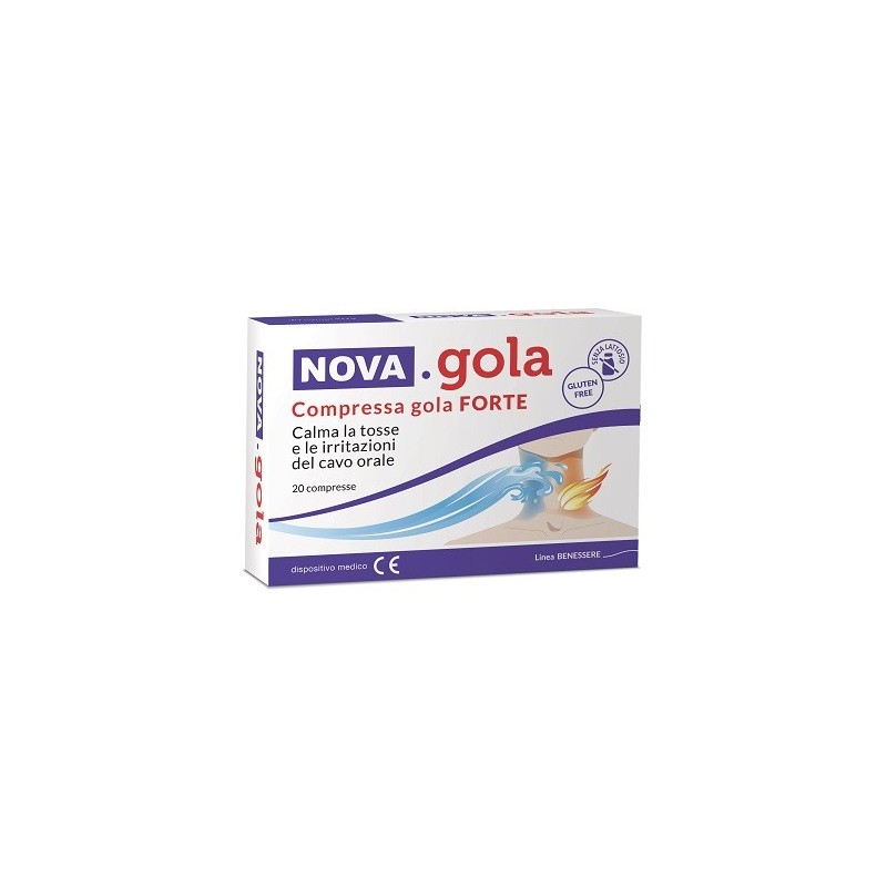 Nova Argentia Ind. Farm Nova Gola Compressa Gola Forte 20 Compresse - Prodotti fitoterapici per raffreddore, tosse e mal di g...