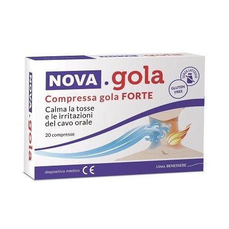 Nova Argentia Ind. Farm Nova Gola Compressa Gola Forte 20 Compresse - Prodotti fitoterapici per raffreddore, tosse e mal di g...
