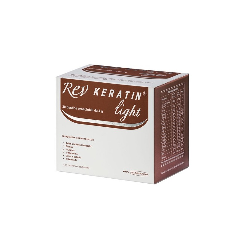 Rev Pharmabio Rev Keratin Light 30 Buste 120 G - Integratori per pelle, capelli e unghie - 927099414 - Rev Pharmabio - € 20,63