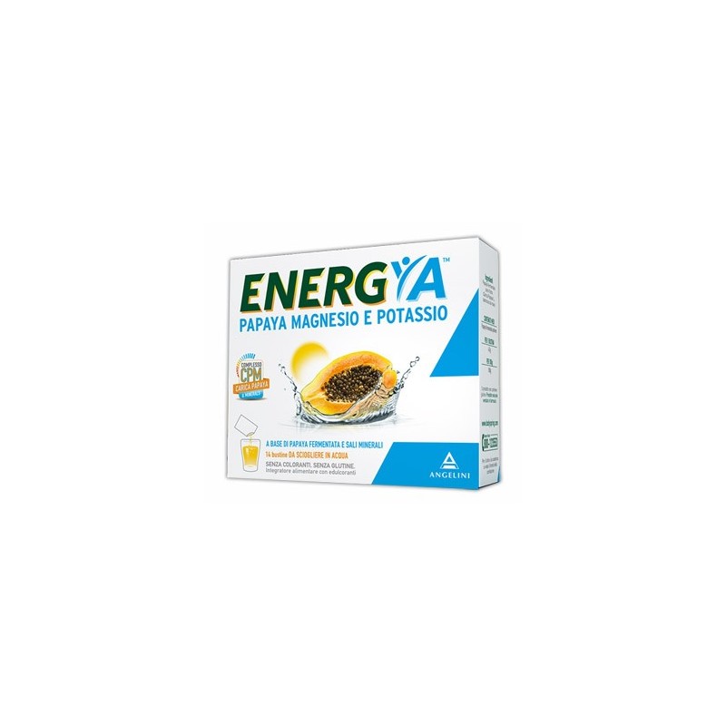 Energia Papaya Magnesio Potassio 14 Bustine - Integratori per concentrazione e memoria - 934844325 - Angelini - € 9,26