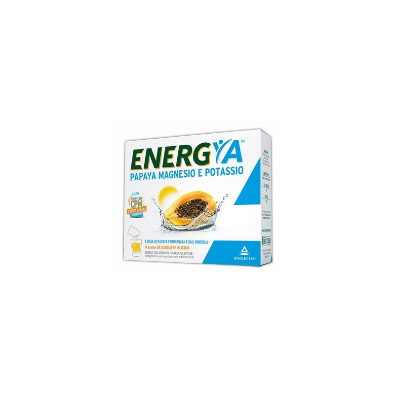 Energia Papaya Magnesio Potassio 14 Bustine Angelini - 1