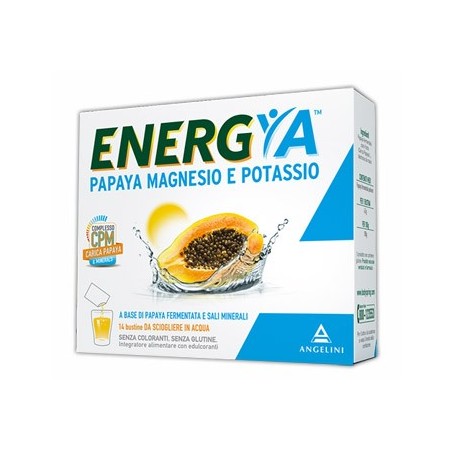 Energia Papaya Magnesio Potassio 14 Bustine - Integratori per concentrazione e memoria - 934844325 - Angelini - € 9,26