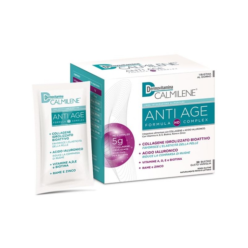 Dermovitamina Calmilene Anti-Age A Base Di Collagene 30 Bustine - Integratori di Collagene - 978494969 - Dermovitamina - € 27,73