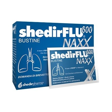 Shedirflu 600 Naxx Integratore per Vie Respiratorie 20 Bustine - Integratori per apparato respiratorio - 942456043 - Shedir P...