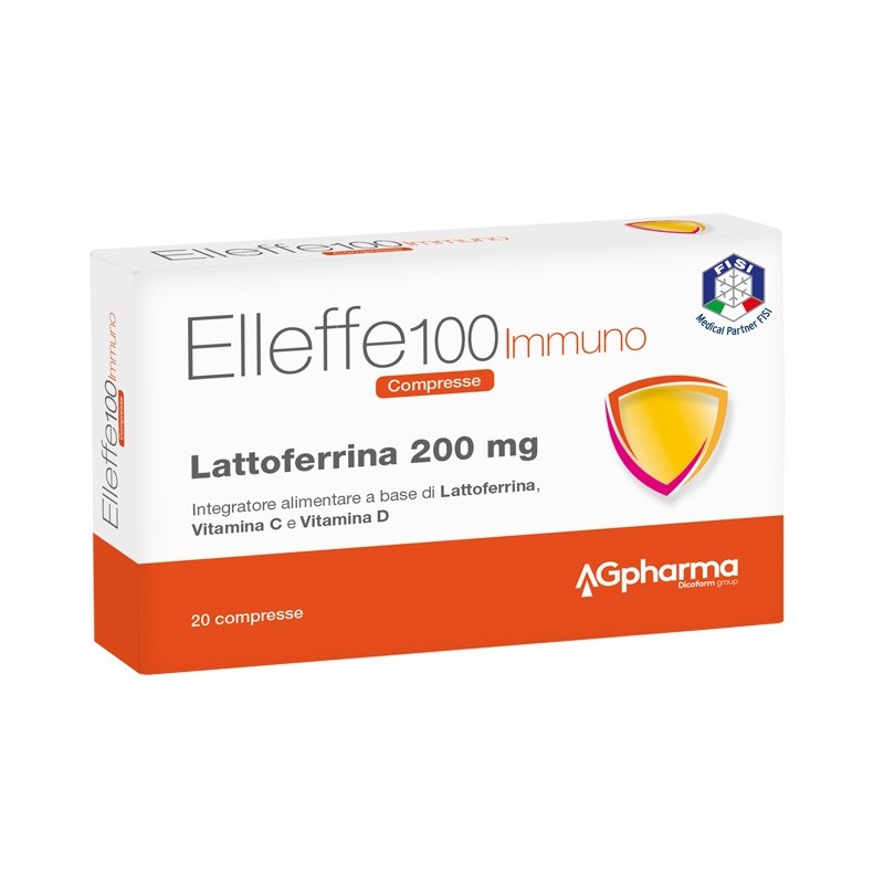 AG Pharma Elleffe 100 Immuno Lattoferrina 20 Compresse - Integratori di lattoferrina - 944839822 - Ag Pharma - € 23,56