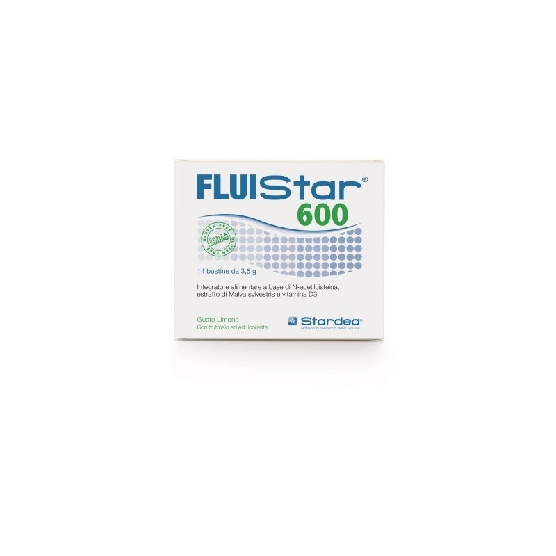 Fluistar 600 Fluidificante per Vie Respiratorie 14 Bustine Stardea - 1