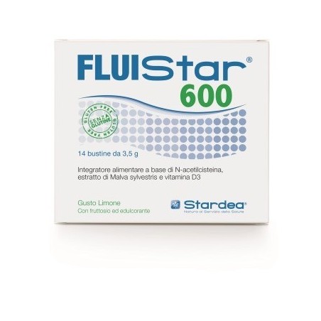 Fluistar 600 Fluidificante per Vie Respiratorie 14 Bustine Stardea - 1 Fluistar 600 Fluidificante per Vie Respiratorie 14 Bustine Stardea - 1