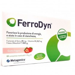 Ferrodyn Integratore Contro L'Affaticamento 84 Compresse Masticabili - Vitamine e sali minerali - 972496311 - Ferrodyn - € 13,26
