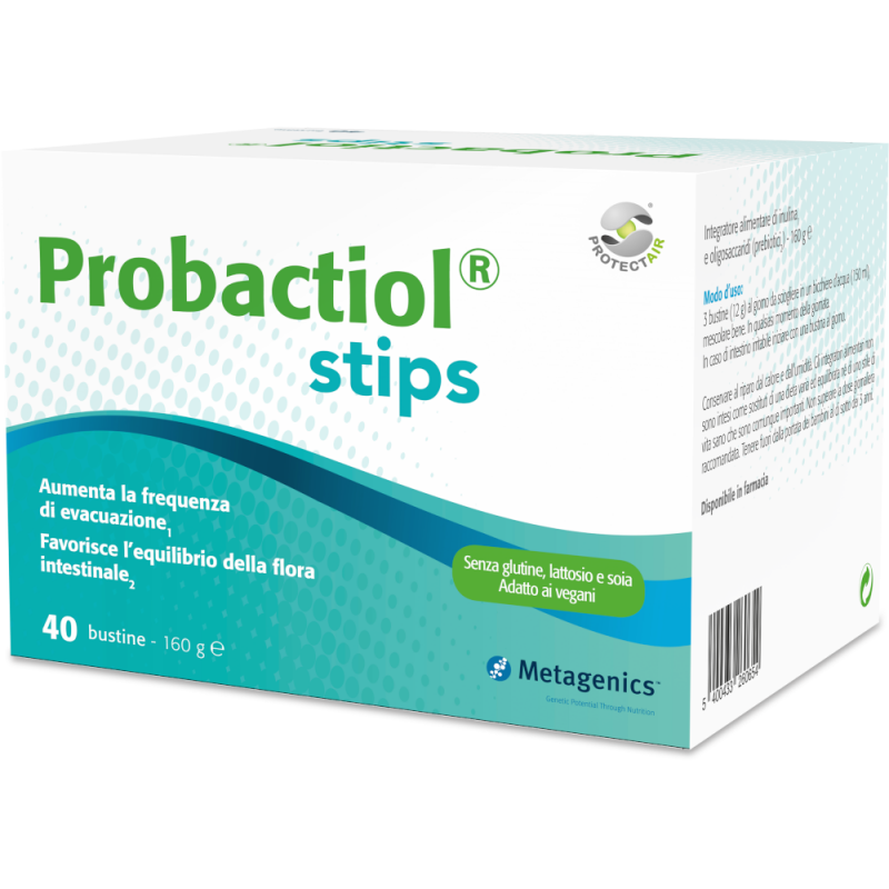 Probactiol Stips Integratore Per Intestino e Colon 40 Bustine - Integratori per regolarità intestinale e stitichezza - 978573...